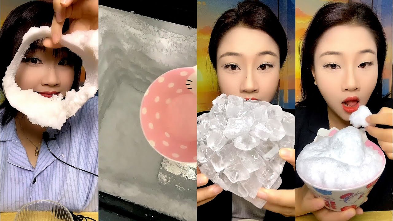 LZM / ASMR THIN ICE EATING / HARD ICE / CRUSHED ICE 