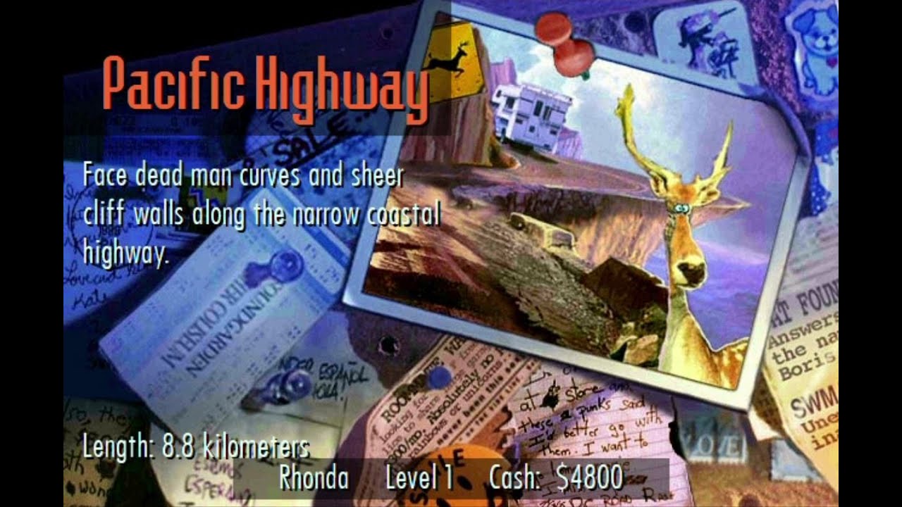 Road Rash - Big Game Mode- Level 1- Pacific Highway