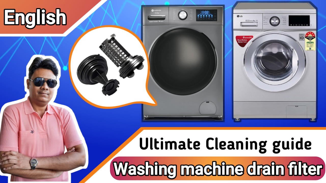 [Eng] How to Open & Service Washing Machine Drain Filter | Solve No Drain / Clogged Filter Problem