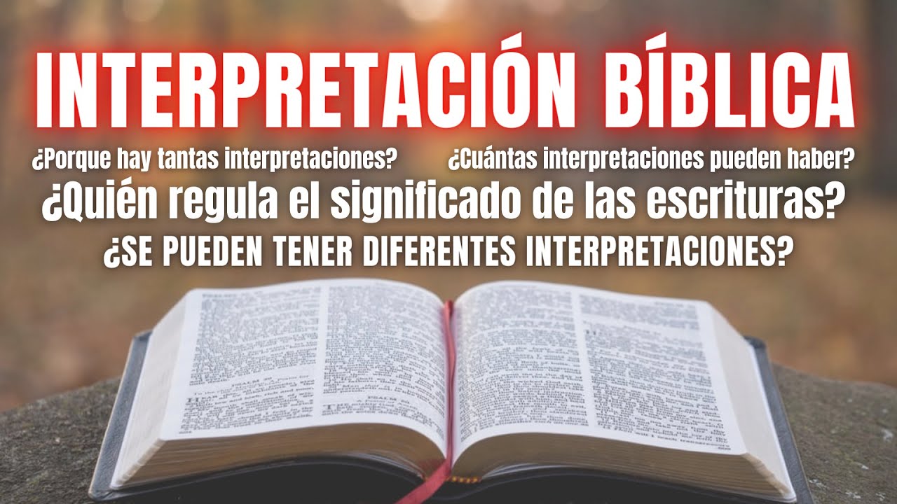 Interpretación BÍBLICA