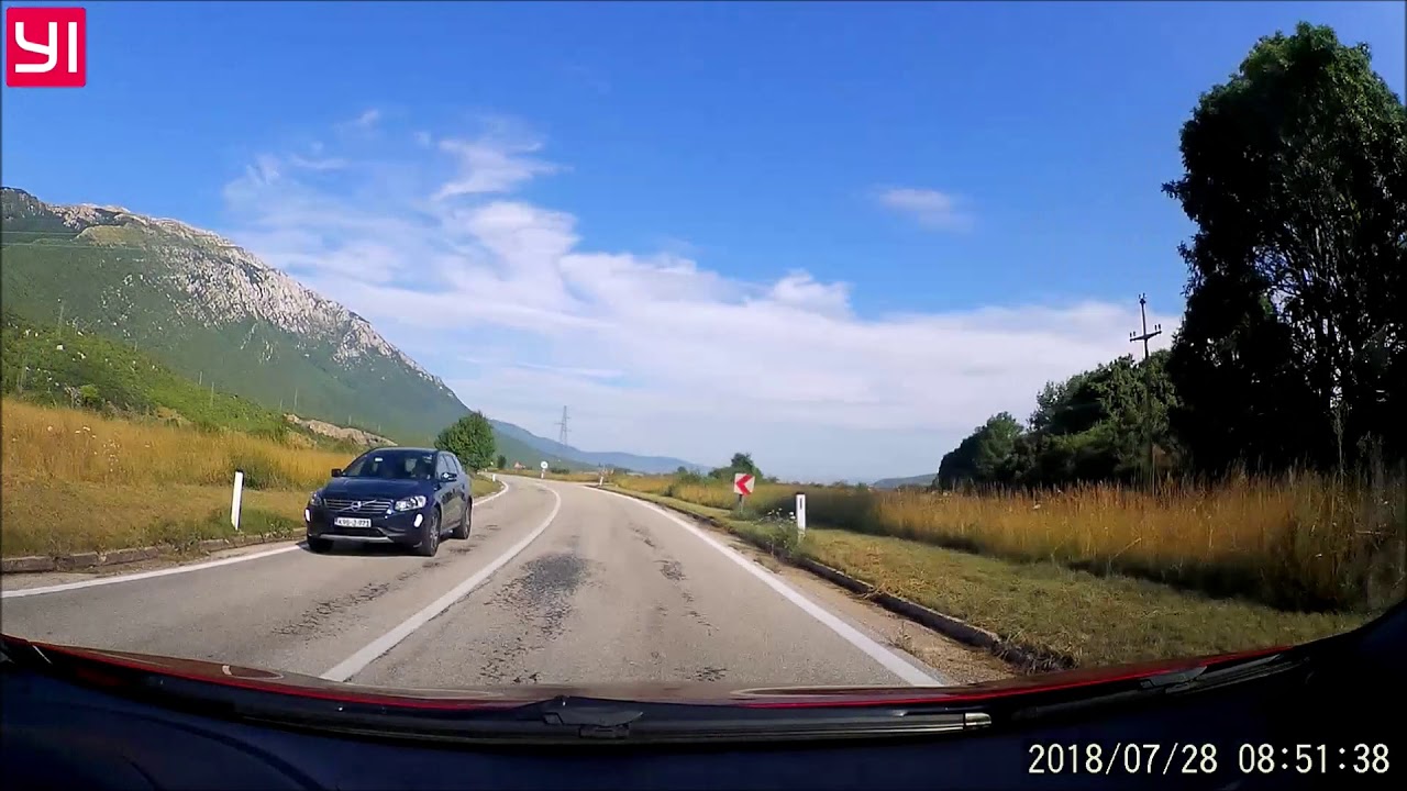 Aržano (HR) - Livno (BiH) /M16/ YI dashcam (2x speed)