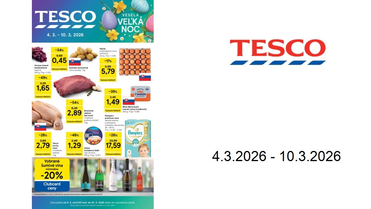 TESCO leták - 4.3.2026 - 10.3.2026