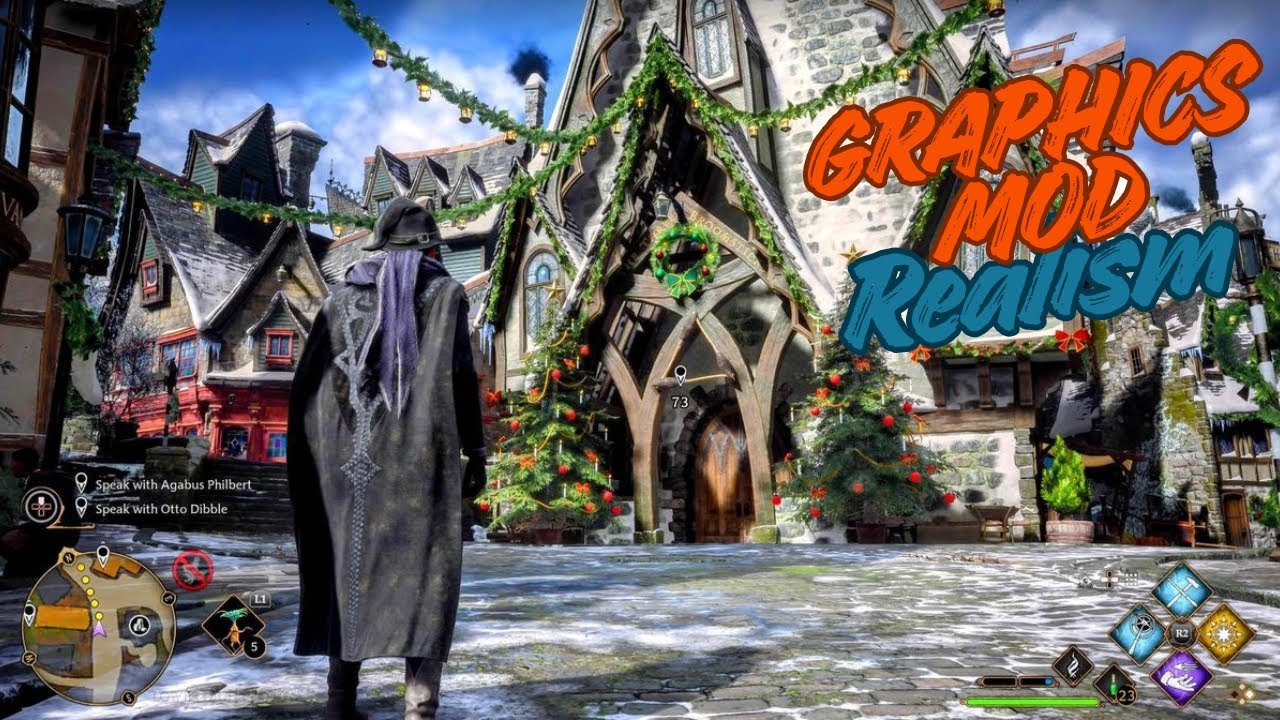 Hogwarts Legacy Realism Graphics Mod with Max Ray-Tracing Gameplay Playthrough part 1: Hogsmeade