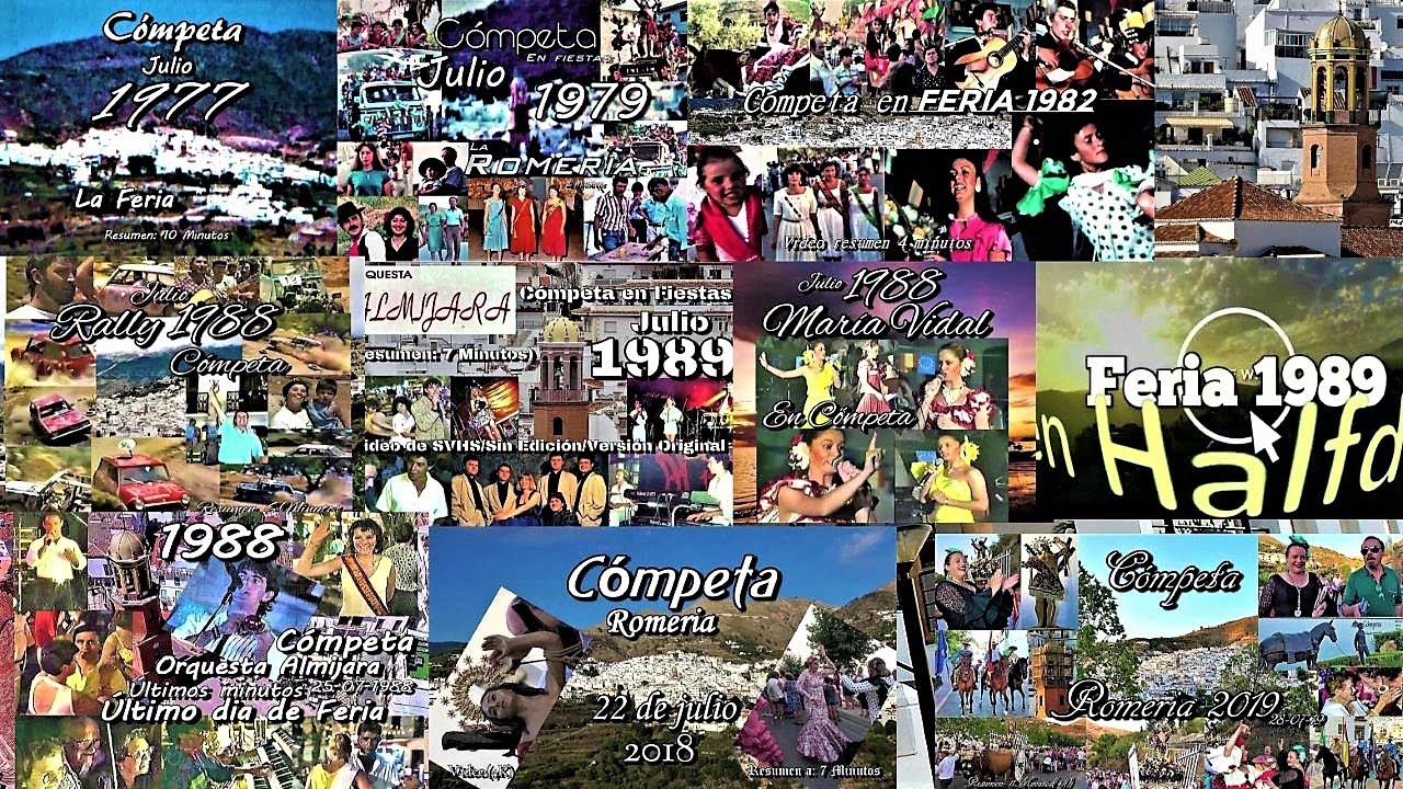 Cómpeta en Ferias: 1977-1979-1982-1988-1989-2018-2019 = 83 Minutos.