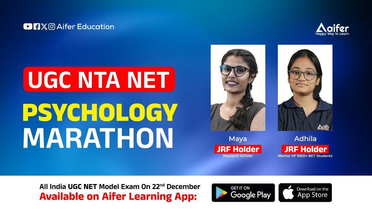 UGC NET Psychology Mega Marathon | Complete Syllabus Revision | JRF Focus