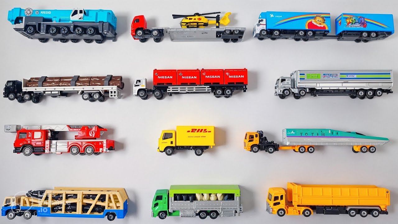Learn Truck Collection For Toddlers with tomica minicars | Toy Cars and Truck | Truck for kids
