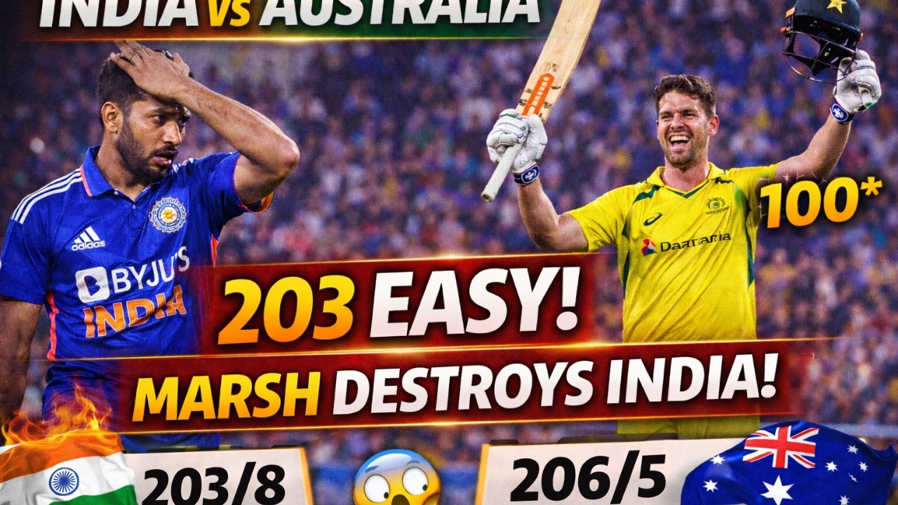 Mitchell Marsh DESTROYS 203 Target Like It’s a Net Session!