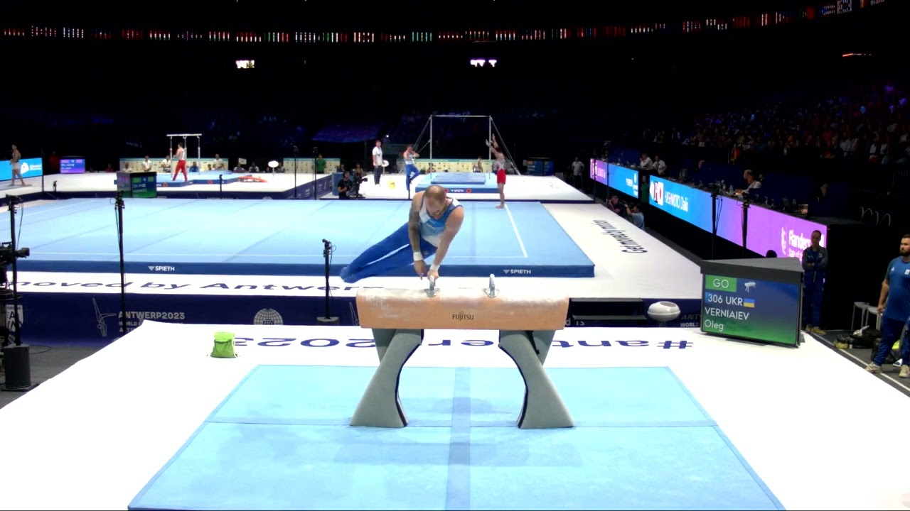 VERNIAIEV Oleg (UKR)_2023 Artistic Worlds, Antwerp (BEL)_Qualifications_Pommel Horse