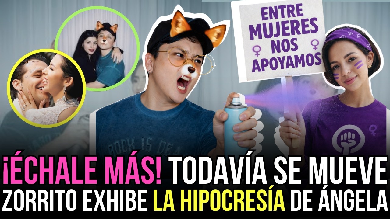 ¡ESCÁNDALO! 🔥😱Ángela Aguilar se hace la VÍCTIMA el 8M y Zorrito Youtubero la DESENMASCARÓ
