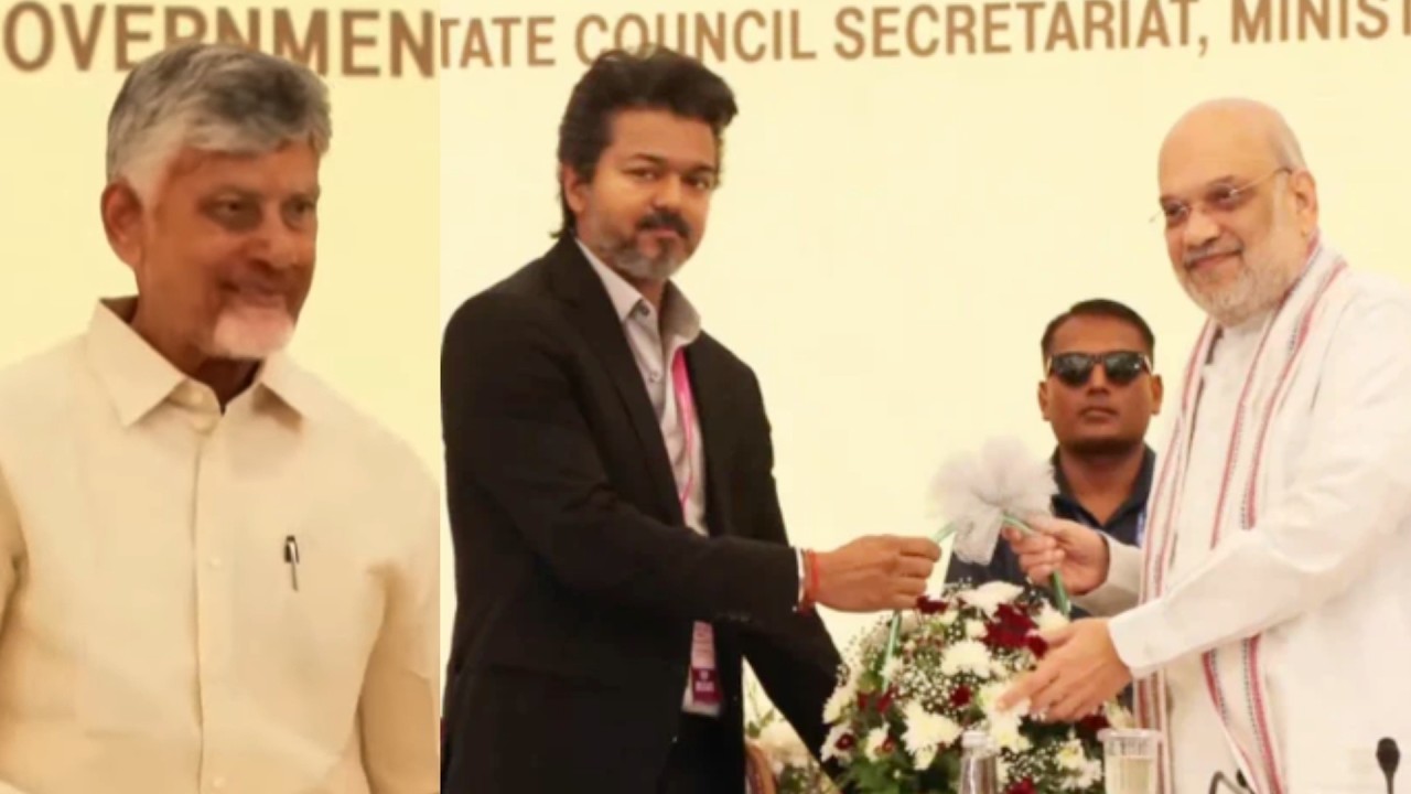 CM Vijay, Chandrababu Naidu & Amit Shah Visuals @ 31st Meeting of the Southern Zonal Council