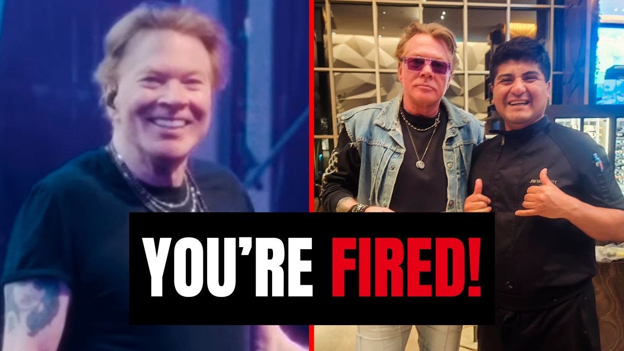 Фанат Эксла Роуза УВОЛЕН после встречи с фронтменом Guns N' Roses