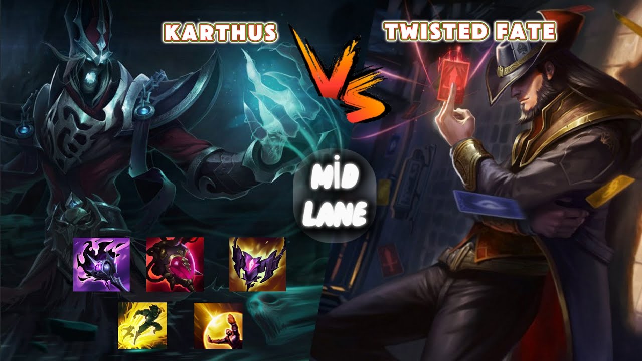 AHIRIMIN DUVARI TUĞLA, JUNGLE BİZE DE UĞRA | Karthus vs Twisted Fate | Mid Karthus