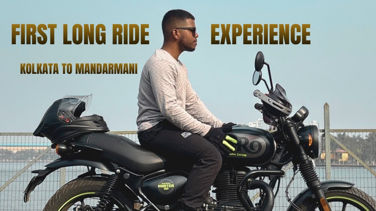 FIRST LONG RIDE | MOTOVLOGGING WITH SMARTPHONE | KOLKATA TO MANDARMANI | HUNTER 350