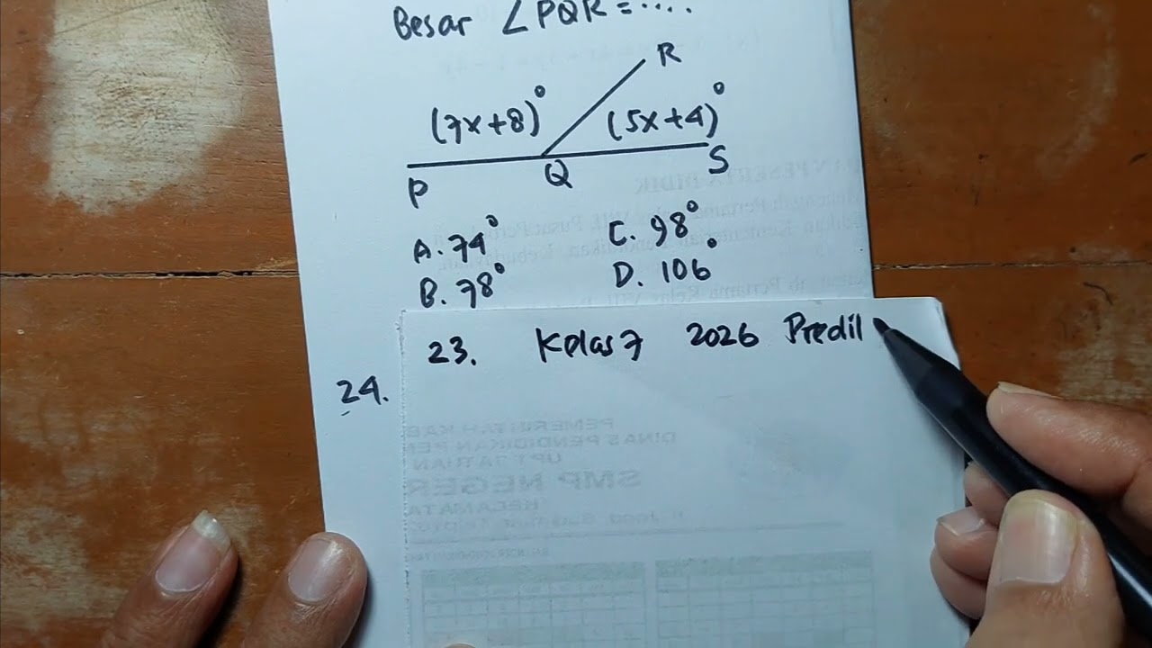 23 KELAS 7 PREDIKSI PTS 2 2026 SUDUT BERPELURUS no 23 - tikno layang5