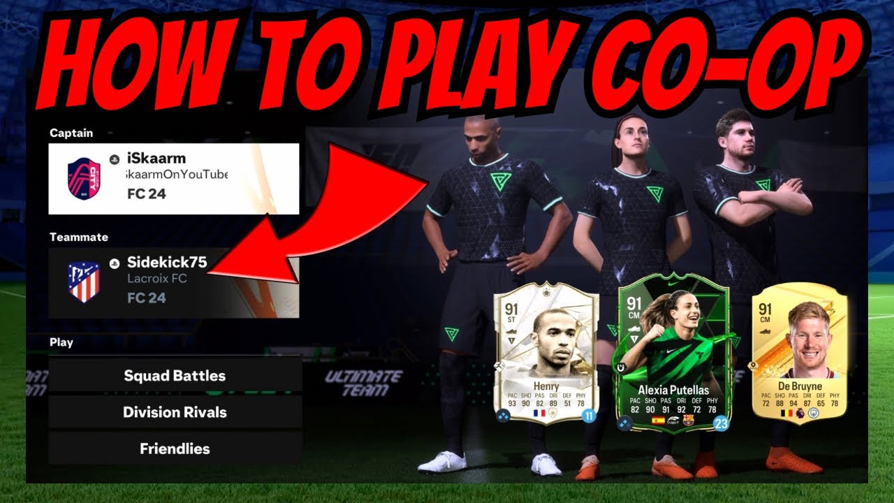 HOW TO PLAY CO-OP ON EAFC ULTIMATE TEAM