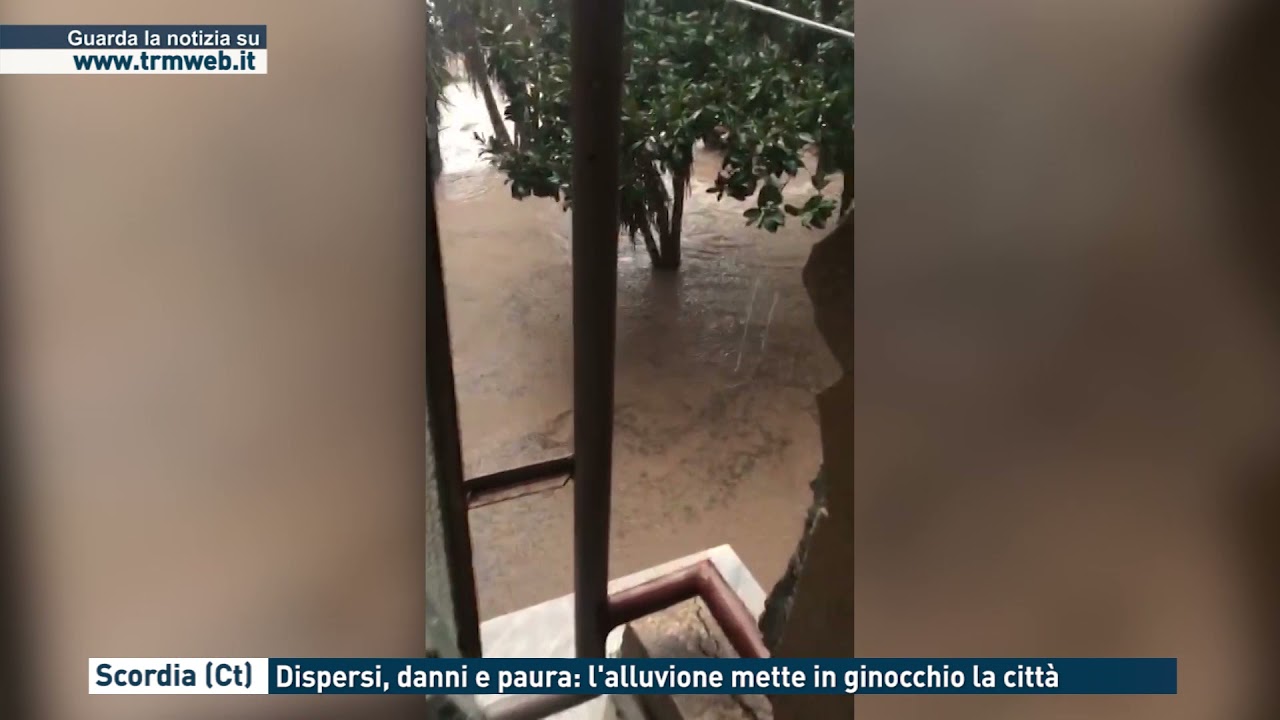 Scordia (Ct) - Dispersi, danni e paura: l'alluvione mette in ginocchio la città