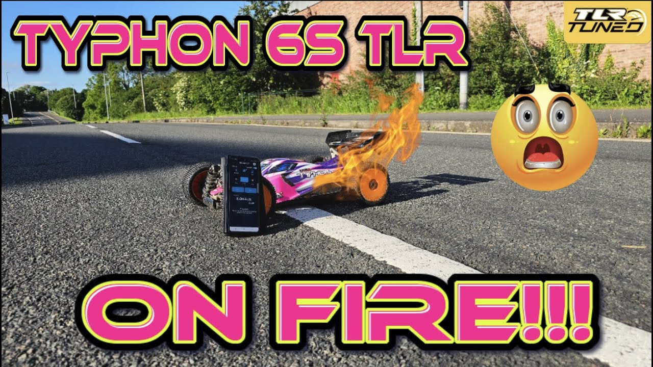 WOW ARRMA TYPHON 6s TLR  ON FIRE