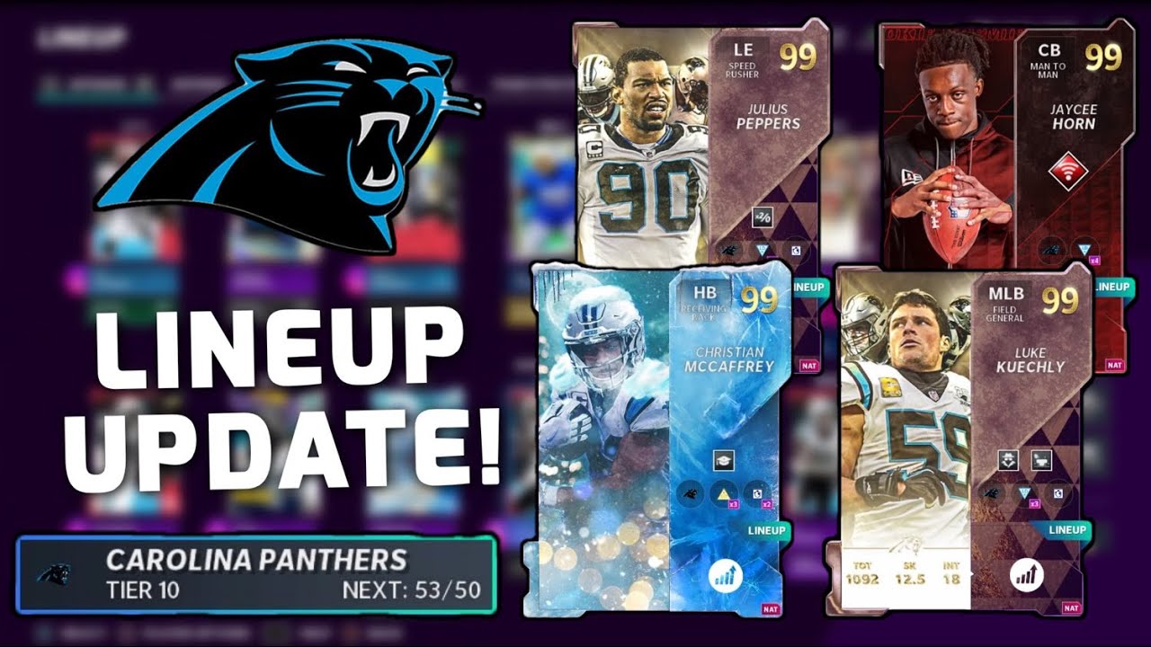 Panthers Theme Team Lineup Update! New Players + Gameplay! | Madden 21 Ultimate Team