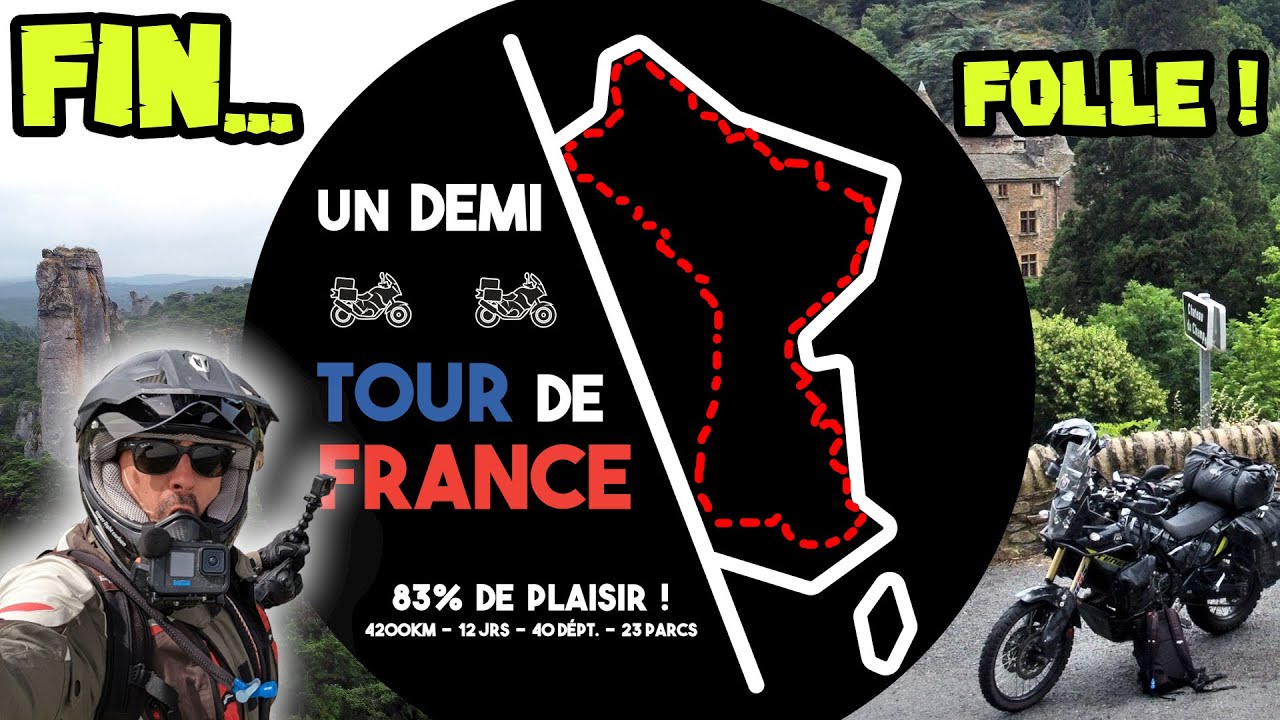 🇫🇷 4200km ➡️ ROAD-TRIP Moto - moitié de Tour de FRANCE - FIN dans les Cévennes...🦖🦕