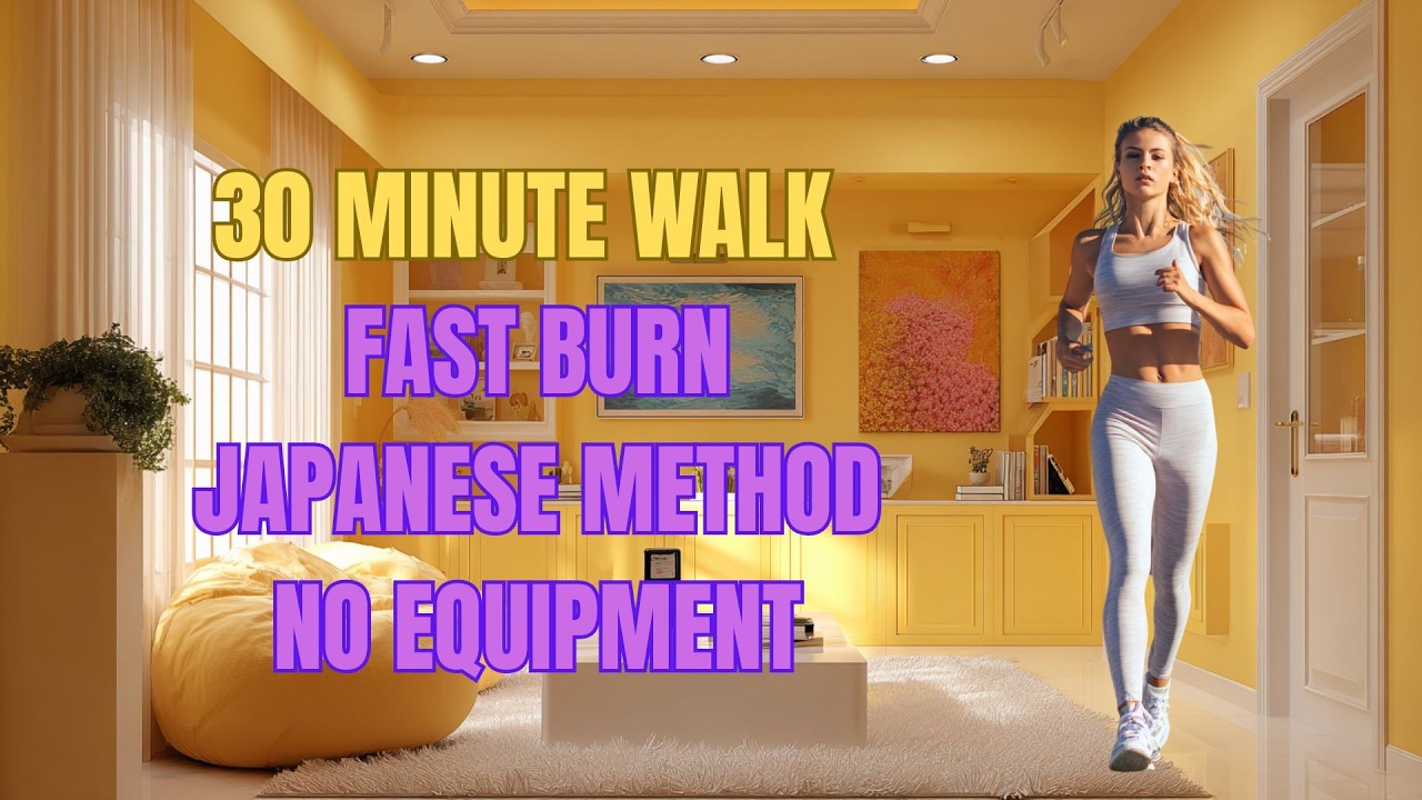 Japanese Walking Workout | 30-Min Belly Fat Burning Walk at Home