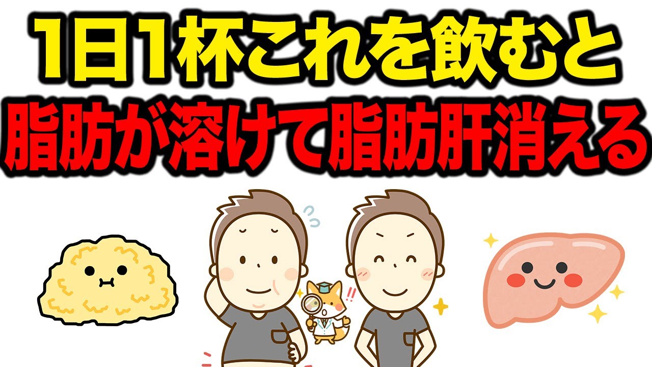 1日1杯！肝臓の脂肪を落とす最強の飲み物