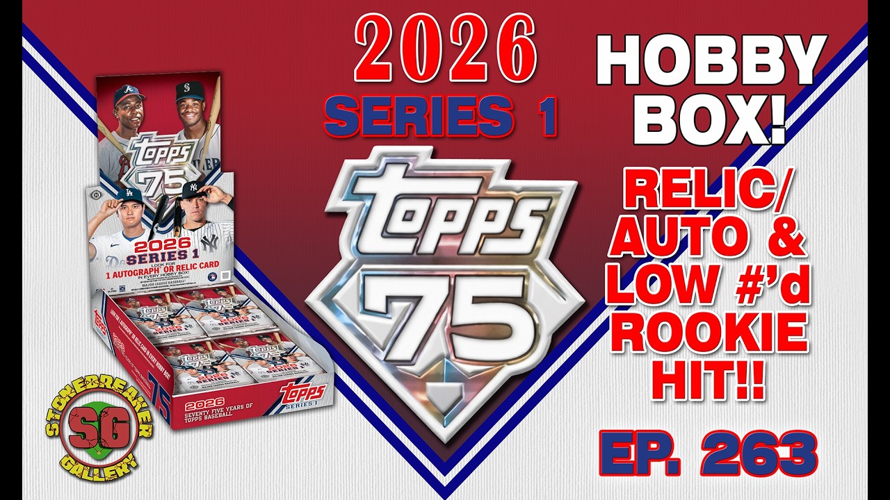 First Look: 2026 Topps Series 1 Baseball Hobby Box! Relic/Auto /25 & Independence Day Rookie!