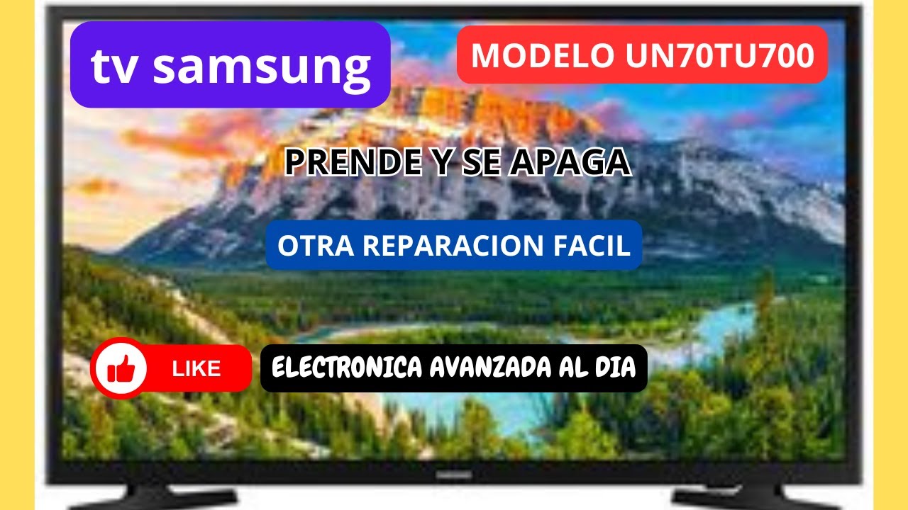 TV SAMSUNG UN70TU7000 reparacion facil