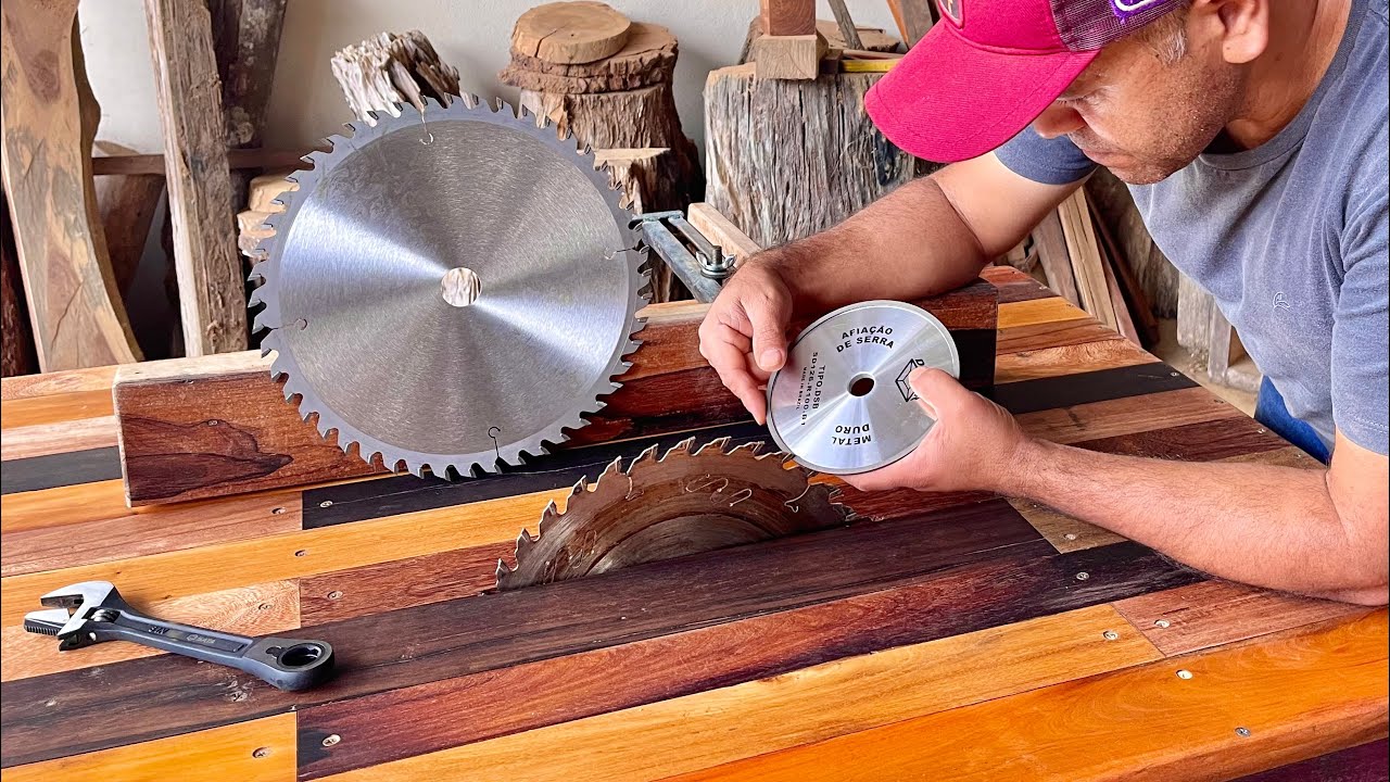 A Mais Perfeita Afiação em Disco de Serra Faça Você Mesmo - Perfect Sharpening on Saw Blade