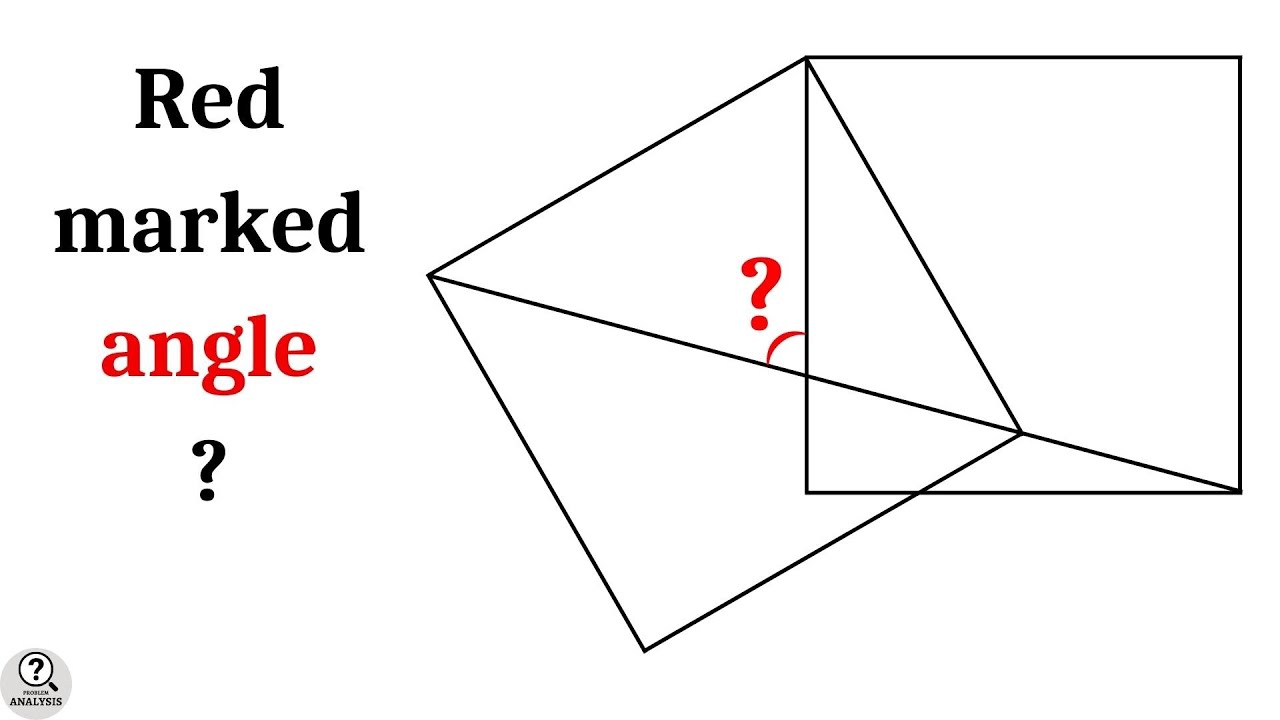 Angle between Intersecting Squares problem | Advanced math problems | Mathematics