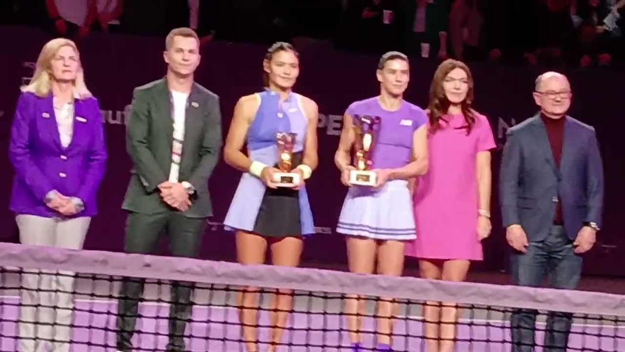 Campioana SORANA CÎRSTEA finalista EMMA RĂDUCANU, SIMONA HALEP, la premiere, la WTA 250,CLUJ 2026   