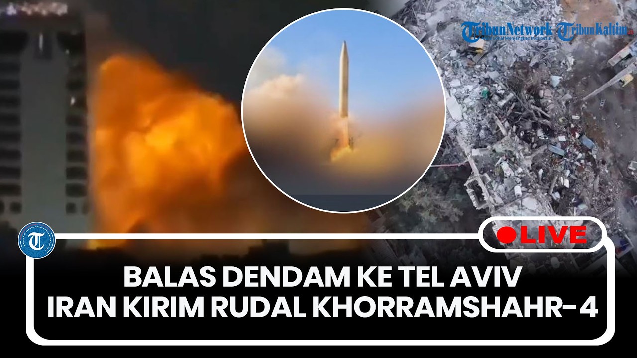 🔴LIVE: Iran Kirim Rudal Khorramshahr-4 ke Jantung Tel Aviv