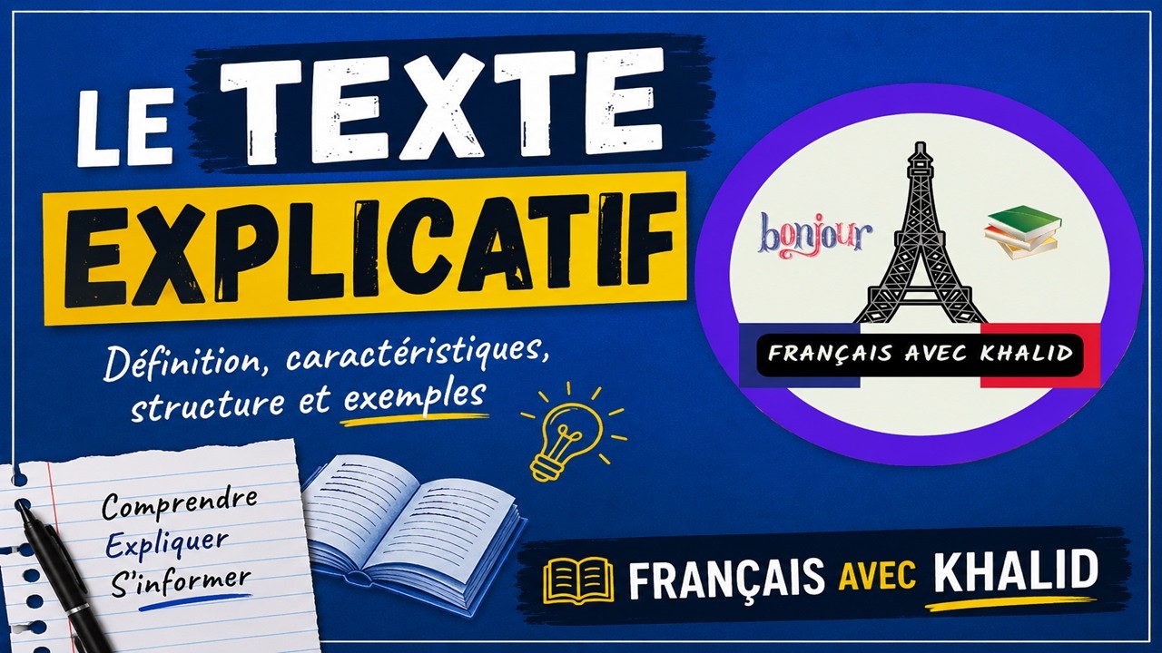 Le texte explicatif ✔ Classification du texte النص التوضيحي ✔  (لغة فرنسية في المرحلة الثانوية)