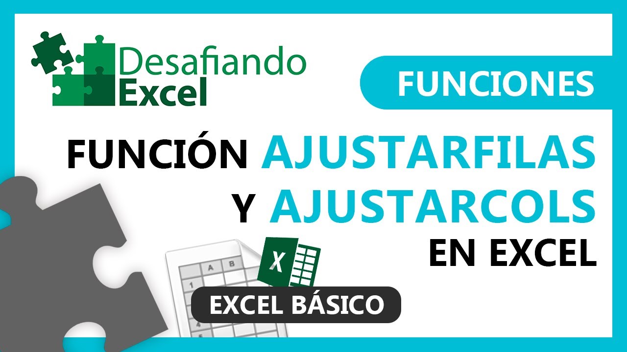 Funci&oacute;n AJUSTARFILAS y AJUSTARCOLS en Excel | Funciones en Excel #77