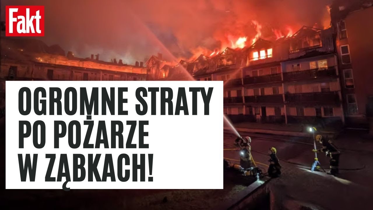 Heroiczna walka z pożarem w Ząbkach. Teraz trwa szacowanie strat | FAKT