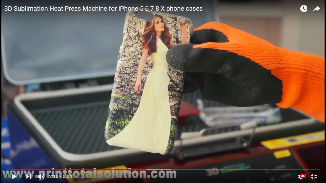 Subli-Mate® Sublimation printing on phone cases use 3D Sublimation Heat Press Machine