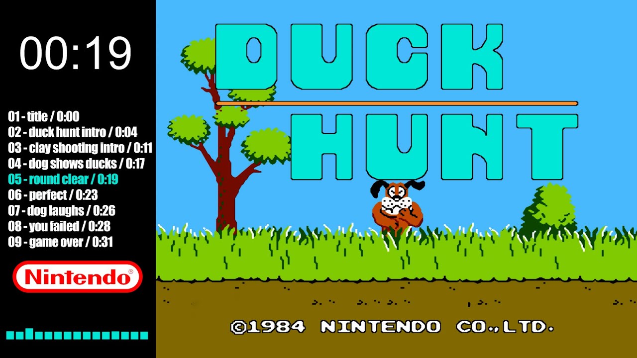 Duck Hunt OST | 1984 | NES - complete soundtrack in one video