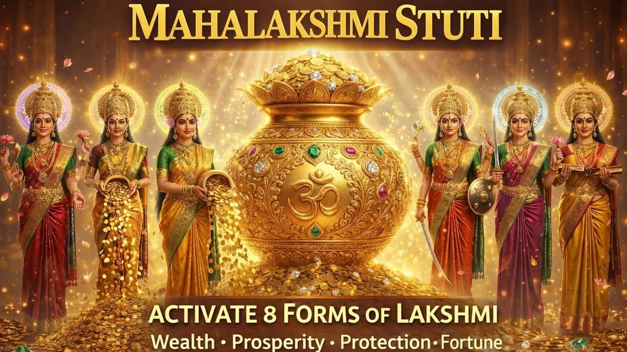 🟥LIVE MAHALAKSHMI STUTI Ashta Lakshmi for Abundance & Fortune Listen Daily to Attract Wealth