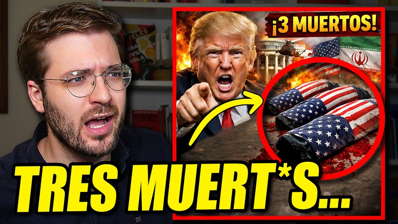 TRES SOLDADOS DE EEUU PIERDEN LA VIDA Y TRUMP APLAUDE. ES ASQUEROSO...