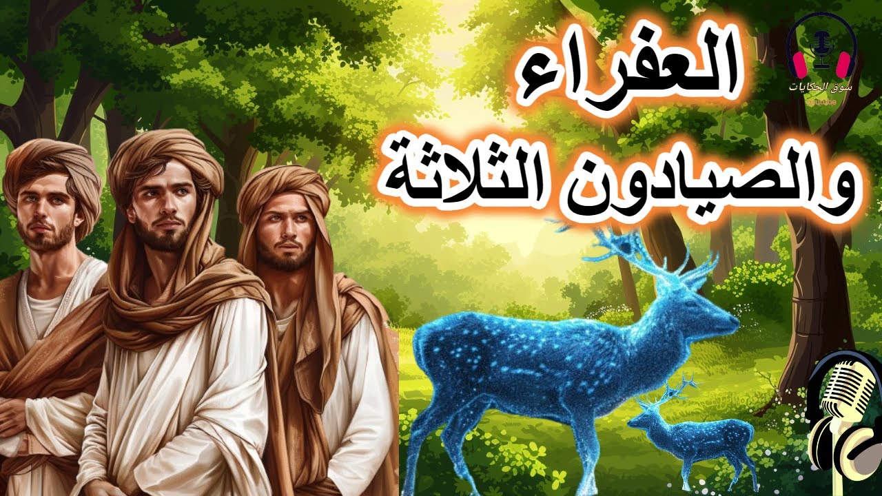قصة العفراء والصيادون الثلاثة، من القصص الخيالية المشوقة قبل النوم، ضع السماعات واستمع،سوق الحكايات