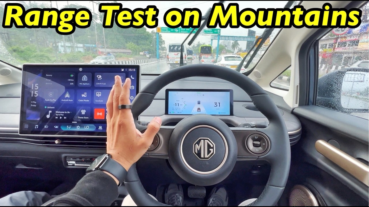 2025 MG Windsor PRO Range Test Mountains Highway Traffic ⚡️ @Aayush ssm