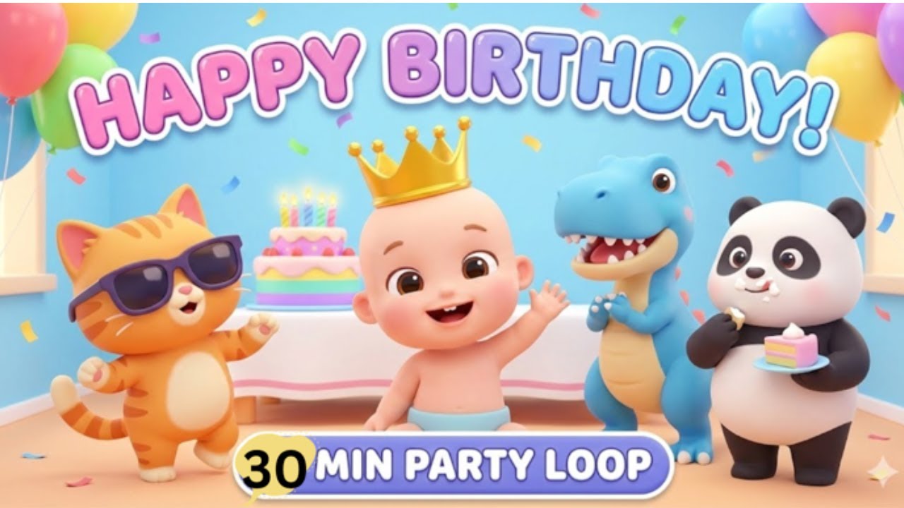 Happy Birthday To You Song 🎂 Fun Dance Remix for Kids | Birthday Party 2026