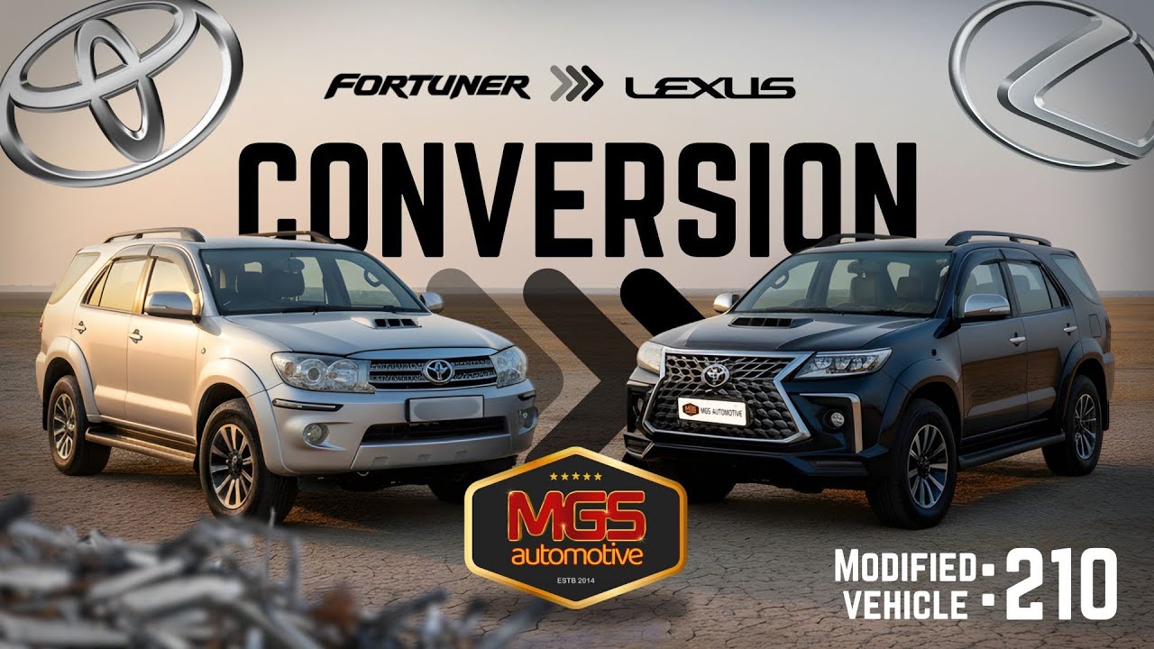 Переделка 210-го Fortuner Type 1 в Lexus | Реставрация в цвет Midnight Black @mgsautomotivein