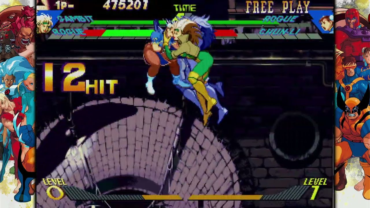 X-MEN VS STREET FIGHTER 💥 | Gambit 🃏, Rogue 💪 🆚 Rogue 💪, Chun-Li 👢 | POWER VS. POWER ⚔️