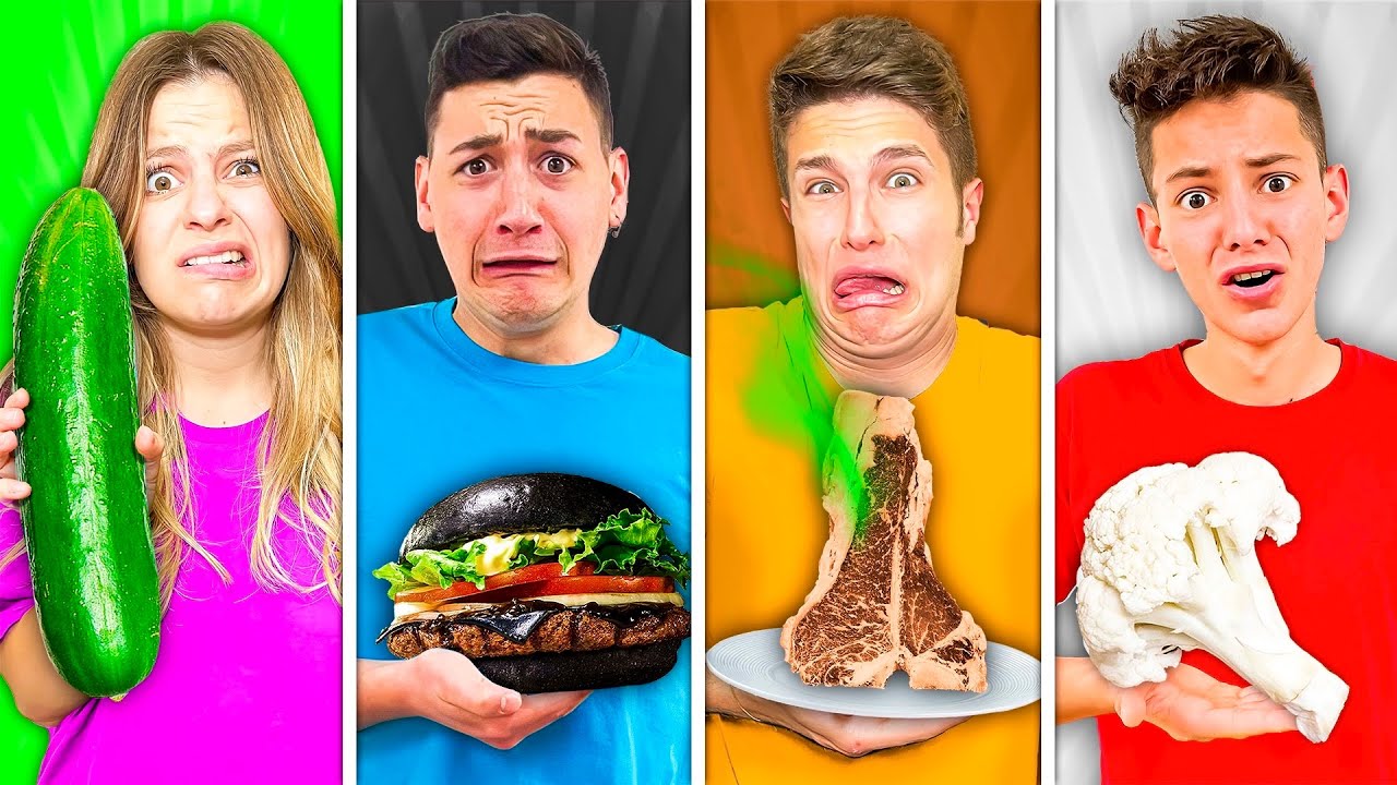 MANGIAMO SOLO CIBO DEL COLORE CHE ODIAMO CON I NOSTRI AMICI! *24 ORE*