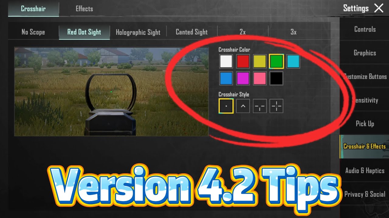 PUBG MOBILE 4.2 — 5 Settings Tips
