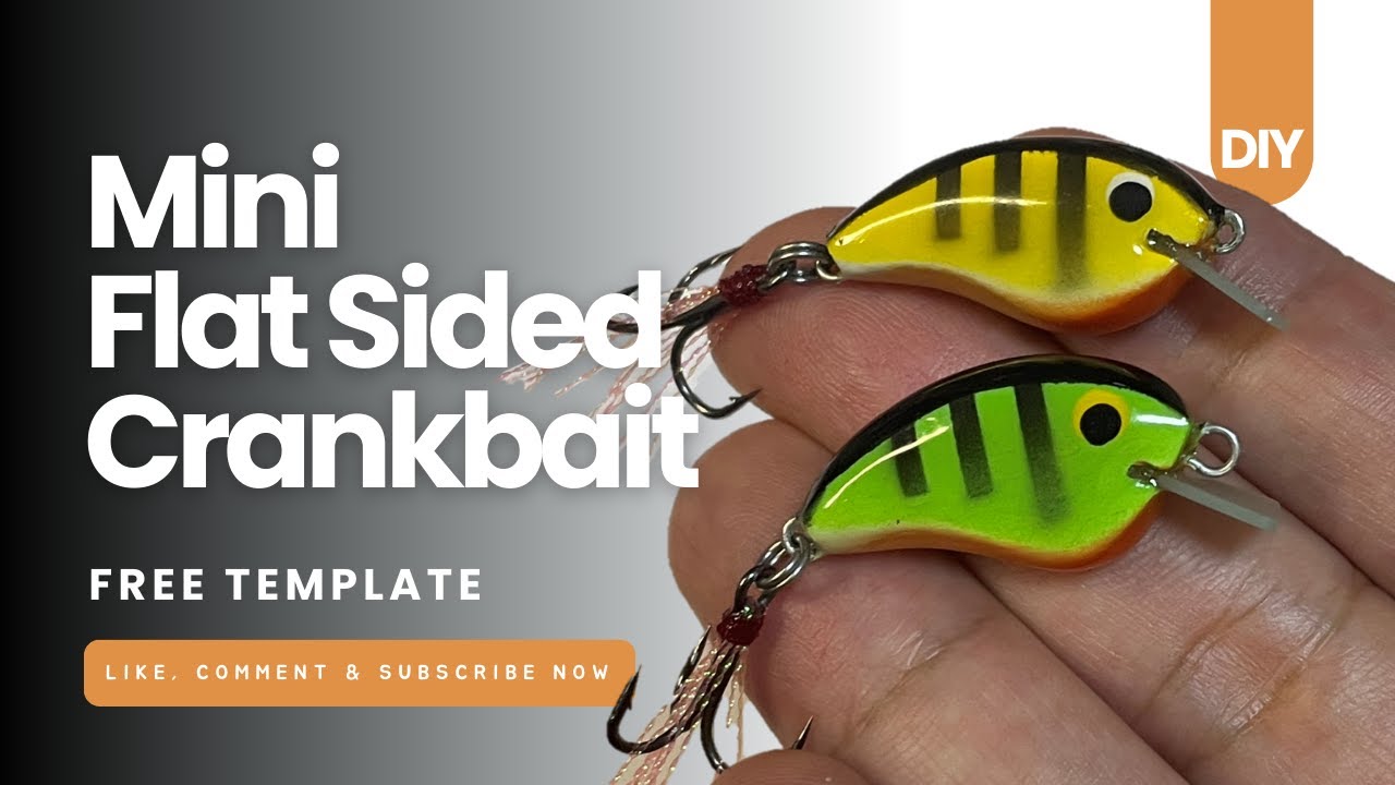 DIY Mini Flat Sided Crankbait | Ultralight Crank That Catches Fish