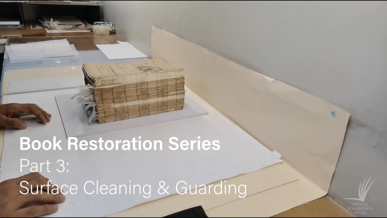 Book Restoration Series: Bookbinding - Part 3 (Surface Cleaning and Guarding)