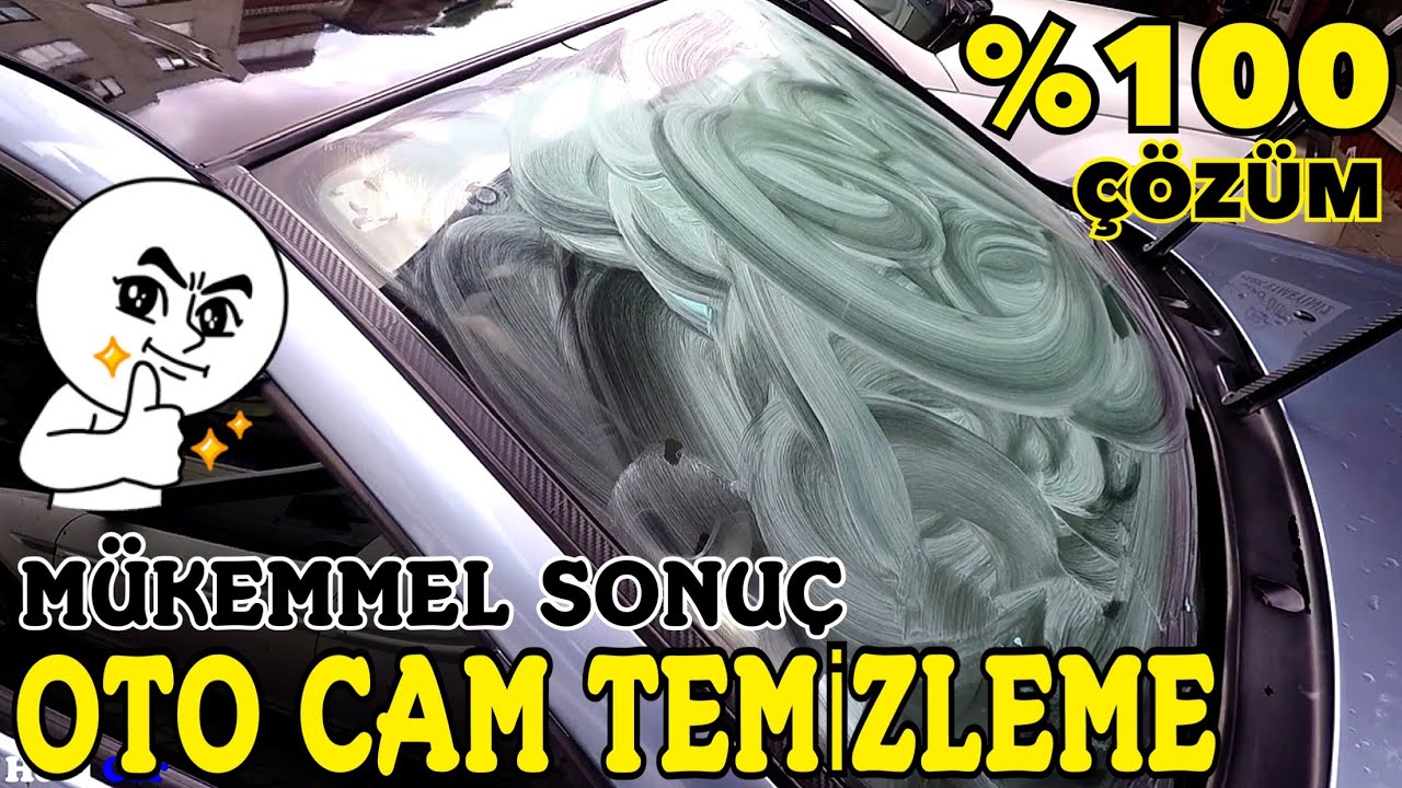 %100 Etkili Oto Cam Temizleme (MÜKEMMEL SONUÇ) İPA - 3M KİL HAMURU - ÇBS CİLA #reklam