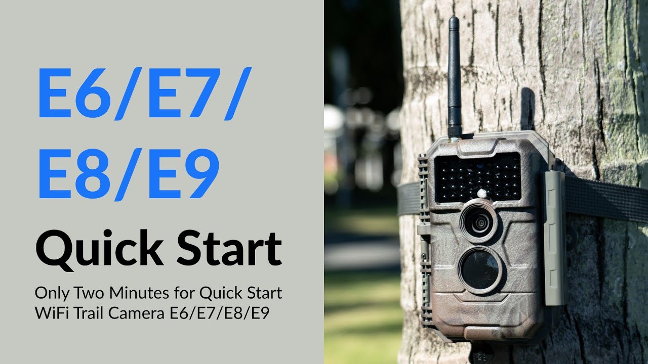 Only 2 Minutes for How to Quick Start GardePro WiFi Trail Camera E6/E7/E8/E9