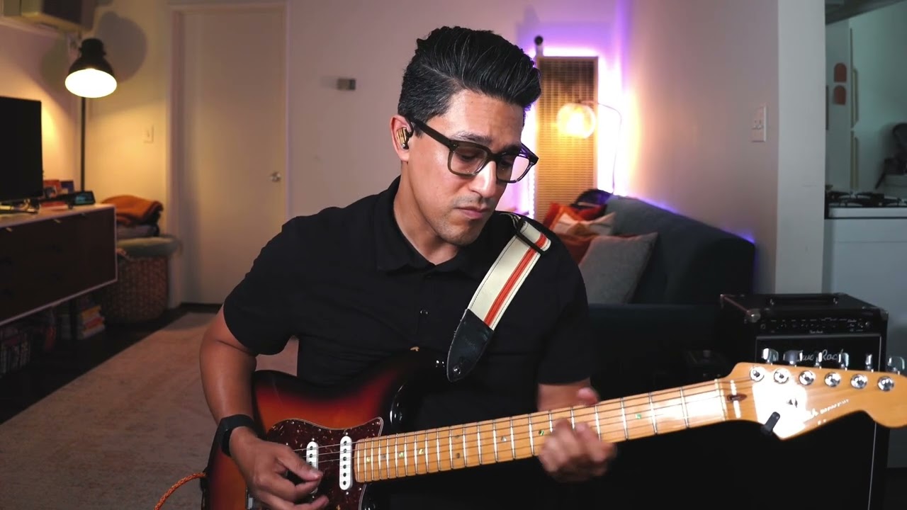 “Falling in love with Jesus” on guitar